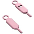 24hShop SIM-kortåbner med holder til nøglering - Pink