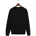 Hackett London Hackett Londontil mænd. HM7000143 Ensfarvet trøje sort (M), Casual, Bomuld