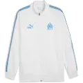 Puma Olympique de Marseille KING Anthem Jacket Men, Clothing, White/Azure, XXL