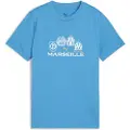 Puma Olympique de Marseille FtblCulture Tee Youth, Clothing, Azure/White, 7-8Y
