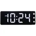 Nextime - Vægur/bordur Digital 27 cm Svart/Röd - Sort - Vægure og bordure - - Homeroom