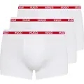 Hugo Boss HUGOtil mænd. 50492375 Pakke 3 hvide Triplet Planet boxershorts (S), Afslappet, Bomuld