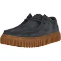 Clarks Clarkstil mænd. 26179708 Lædersko Torhill Lo navy (40), 1-3 cm, Ruskind, Blonder, Casual, Blå