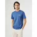 Pepe Jeans Pepe Jeanstil mænd. PM5010086 Milon T-shirt blå (L), Casual, Bomuld, Korte ærmer