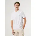 Pepe Jeans Pepe Jeanstil mænd. PM5010086 Milon T-shirt hvid (L), Casual, Bomuld, Korte ærmer