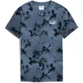 Puma Essentials Camo All-Over Print Tee Youth, Clothing, Dark Indigo, 7-8Y
