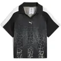 Puma T7 Leo Luxe Relaxed Football Jersey Women, Clothing, Black/Aop, L