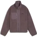 Puma Reversible Hybrid Sherpa Jacket Women, Clothing, Raisin, L