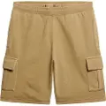 Superdry Superdrytil mænd. M7110425A Cargo shorts med brune kontrastsyninger (L), Casual, Bomuld