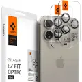 Spigen iPhone 16 Pro/16 Pro Max/17 Pro/17 Pro Max Spigen Glas.tR Ez Fit Optik Pro Kamera Linse Hærdet Glas - Naturligt titanium