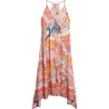 Superdry Superdrytil kvinder. W8011888A Jack flerfarvet printet kjole (S), Casual, Viscose, Uden ærmer/stropper