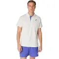 Asics Asicstil mænd. 2041A340 Polo Court beige (L), Casual, Sport, Bomuld, Tennis/padeltennis, Multisport, Korte ærmer, Bæredygtig