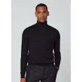 Hackett London Hackett Londontil mænd. HM703034 Merino silke jumper sort (XS), Casual, Bomuld, Lange ærmer