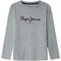 Pepe Jeans Pepe Jeanstil drenge. PB5000027 New Herman T-shirt grå (6años= 104cm), Casual, Bomuld, Lange ærmer, børnetøj