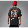 Jordan Oversized Jordan Brooklyn Graphic-T-shirt til mænd - sort