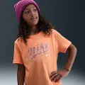 Nike Sportswear-T-shirt til større børn (piger) - Orange