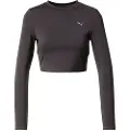 Puma SHAPE Long Sleeve Cropped Top Women, Clothing, Black, M