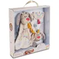 Nici Sæt & Rasle Ring Guardian-bunny Dein Schutzengel I Gaveæske Doudou 32x30x6.3 Cm