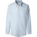 Pepe Jeans Pepe Jeanstil mænd. PM3090836 Claybourne blå skjorte (S), Casual, Bomuld, Lange ærmer