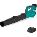 Vonroc Løvblæser 20V – Axial design | Luftmængde 420m3/t | Inkl. 4.0Ah akku og oplader