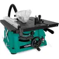 Vonroc Bordrundsav - 1500W - Kompakt | 210mm | 5000 Omdr./min | Inkl. Styreskinner, Støvsugerslange og Skubbestok