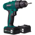 Vonroc Bore-/skruemaskine 12V | Inkl. 2x akku og oplader