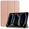 24hShop Kunstlædertaske med stativ til iPad 13 (2024) - RoseGold