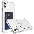 24hShop Transparent bagcover med kortrum iPhone 11