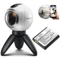 24hShop Batteri til kamera til Samsung Gear 360, SM-C200