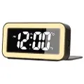 24hShop Digitalt vækkeur med LED-humørbelysning og trådløs opladning