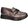 Wonders Wonderstil kvinder. A-2494_5631_7336 Sølvfarvede Odisei 94 lædermokkasiner (40), Sølvfarvet, 3-5 cm, Ingen, Casual, Party, Klassisk