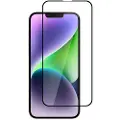 24hShop Hærdet skærmbeskyttelse med sort ramme til iPhone 14 Plus