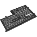 24hShop Batteri til notebook, bærbar computer til DELL INS15-5565-D1945A, INS14MD-2728S og andre