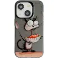 24hShop IPhone 15 Plus bagcover - Oliemaleri, der spiser rotte