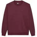 Tommy Hilfiger Tommy Jeanstil mænd. DM0DM20741 Rødbrun sweatshirt i børstet fleece (XXL), Casual, Bomuld