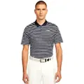 Nike Stribet Nike Dri-FIT Victory-golfpolo til mænd - blå