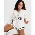 Nike Sportswear-jerseytrøje med V-hals til kvinder - hvid