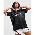 Nike Sportswear-jerseytrøje med V-hals til kvinder - sort