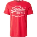 Superdry Superdrytil mænd. M1012326A Vintage Logo Classic T-shirt rød (S), Casual, Bomuld, Korte ærmer