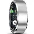 24hShop Smart Ring med sundhedsovervågning og træningstilstande Størrelse 8 - Sølv R5