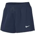 Nike Sportswear Phoenix Fleece-shorts med mellemhøj talje til kvinder (5,1 cm) - blå