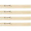 Los Cabos Jazz Hickory Wood Tip Drumsticks 4 Pair Pack