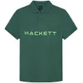 Hackett Londontil mænd. HM563104 Essential Polo grøn (XXL), Casual, Bomuld, Korte ærmer