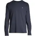 Gant Ganttil mænd. 2004049 Shield langærmet t-shirt navy (L), Casual, Bomuld, Lange ærmer, Blå