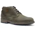 Fluchos Fluchostil mænd. F1593 Ankelstøvler i læder F1593 khaki (40), Fast, Blonder, Casual, Grøn