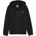 Puma Essentials Script Full-Zip Hoodie Youth, Kids, Black, 13-14Y