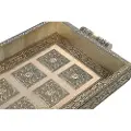 Home Decor Metal Træbakke 36x22x4 Cm