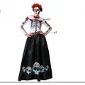 Atosa Mexicansk Catrina-skeletkostume
