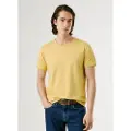 Pepe Jeans Pepe Jeanstil mænd. PM5010133 Original Basic T-shirt gul (XS), Casual, Bomuld, Korte ærmer