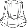 QAZQA Metal lampeskærm sort 45/36 - Granny Frame